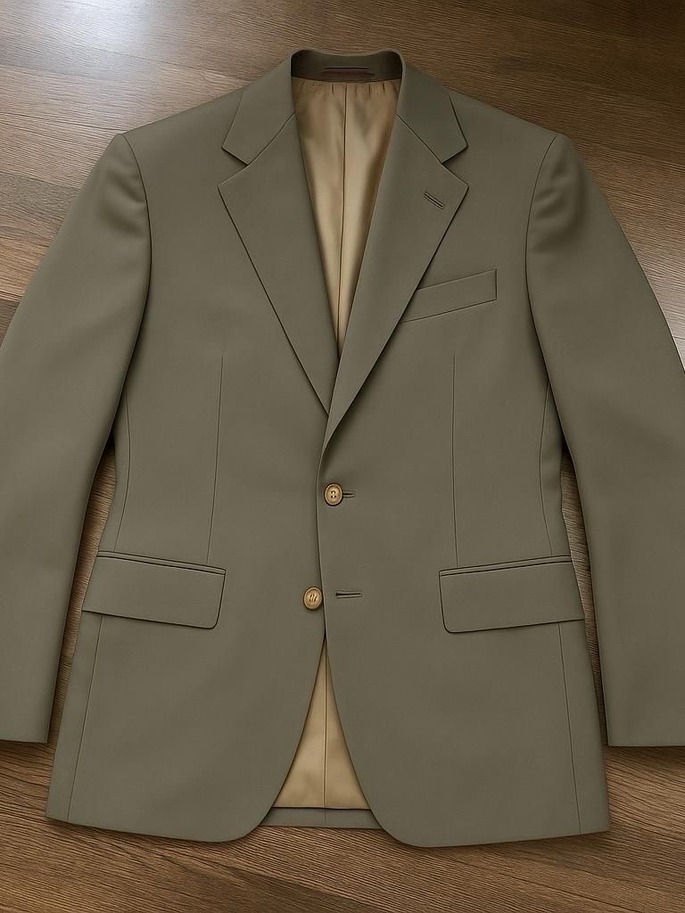 Hart Schaffner Marx Olive Green Two-Button Sport Coat